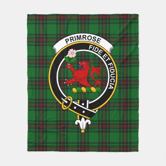 Clan Primrose Tartan Pset Fleece Deken (Voorkant)