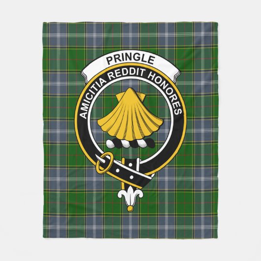 Clan Pringle Tartan Pset Fleece Deken (Voorkant)