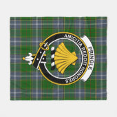 Clan Pringle Tartan Pset Fleece Deken (Voorkant (Horizontaal))