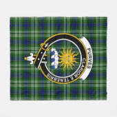 Clan Purves Tartan Pset Fleece Deken (Voorkant (Horizontaal))