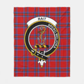 Clan Rait Tartan Pset Fleece Deken (Voorkant)