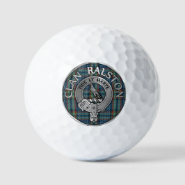 Clan Ralston Crest & Tartan Golfballen