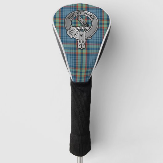 Clan Ralston Crest & Tartan Golfheadcover (Voorkant)