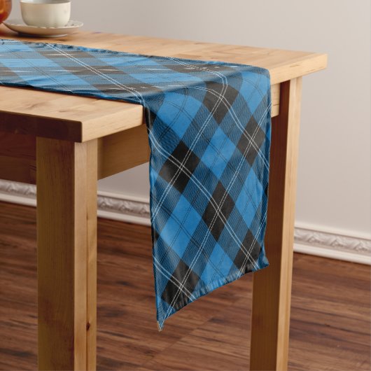Clan Ramsay Blauwe Jacht Tartan Lange Tafelloper (Voorbeeld)