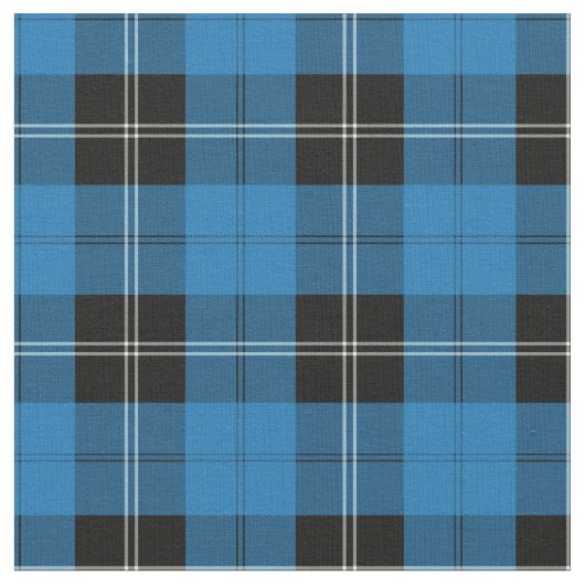 Clan Ramsay Blue Hunting Tartan Stof (Close Up)