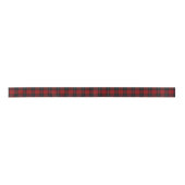 Clan Ramsay Classic Red en Black Tartan Satijnen Lint (Voorkant)