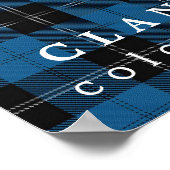 Clan Ramsay Colors of Scotland Blue Hunting Tartan Poster (Hoek)