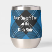 Clan Ramsay Crest over Blue Hunting Tartan (Achterkant)