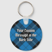 Clan Ramsay Crest over Blue Hunting Tartan Sleutelhanger (Achterkant)