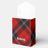 Clan Ramsay Crest over Red Tartan Bedankdoosjes (Geopend)