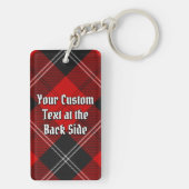 Clan Ramsay Crest over Red Tartan Sleutelhanger (achterkant)