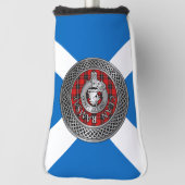 Clan Ramsay Crest & Tartan Knot Golfheadcover (Draai 90)
