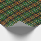 Clan Ramsay Oranje Hunting Scottish Tartan Cadeaupapier (Hoek)