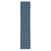 Clan Ramsay Ramsey Blauw Zwart Jacht Tartan Plaid Korte Tafelloper (Voorkant)