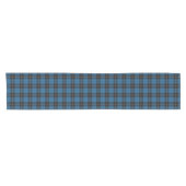 Clan Ramsay Ramsey Blauw Zwart Jacht Tartan Plaid Korte Tafelloper (Horizontaal)