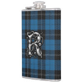 Clan Ramsay Ramsey Blue en Black Hunting Tartan Heupfles (Links)