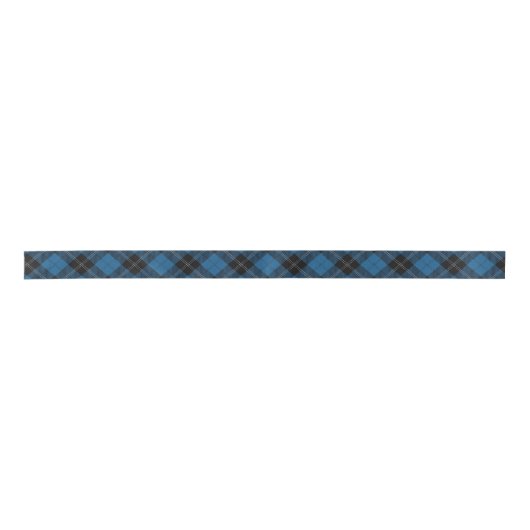 Clan Ramsay Ramsey Classic Blue Tartan Satijnen Lint (Voorkant)