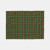 Clan Ramsay Ramsey Oranje Hunting Tartan Fleece Deken (Voorkant (Horizontaal))