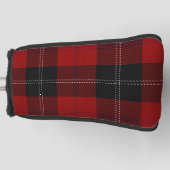 Clan Ramsay Ramsey Red Black Tartan Pset Golfheadcover (Voorkant)