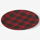 Clan Ramsay Ramsey Red Tartan Papieren Bordje (Gekanteld)