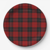Clan Ramsay Ramsey Red Tartan Papieren Bordje (Voorkant)