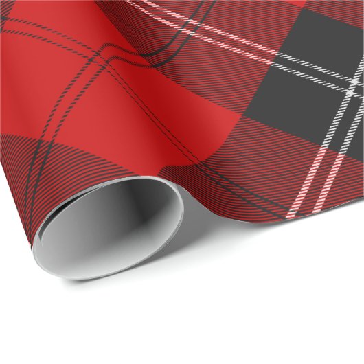 Clan Ramsay Red Tartan Cadeaupapier (Rol Hoek)