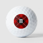 Clan Ramsay Red Tartan Golfballen (Voorkant)