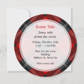 Clan Ramsay Red Tartan Kaart (Achterkant)
