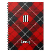 Clan Ramsay Red Tartan Notitieboek (Voorkant)