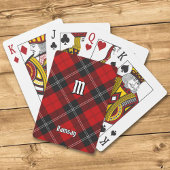 Clan Ramsay Red Tartan Pokerkaarten