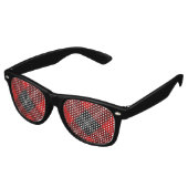 Clan Ramsay Red Tartan Retro Zonnebril (Gekanteld)