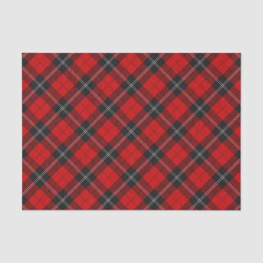 Clan Ramsay Red Tartan Tissuepapier (Voorkant)