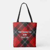 Clan Ramsay Rode Tartan Tote Bag (Achterkant)