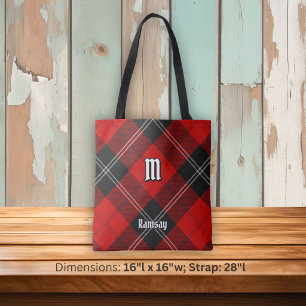 Clan Ramsay Rode Tartan Tote Bag