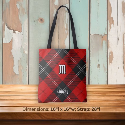 Clan Ramsay Rode Tartan Tote Bag