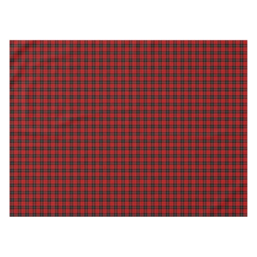 Clan Ramsay Rood, Zwart en Wit Schots Tartan Tafelkleed (Voorkant (Horizontaal))