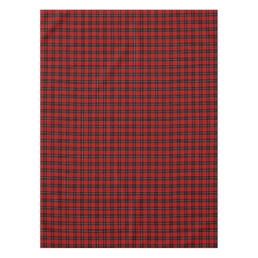 Clan Ramsay Rood, Zwart en Wit Schots Tartan Tafelkleed (Voorkant)