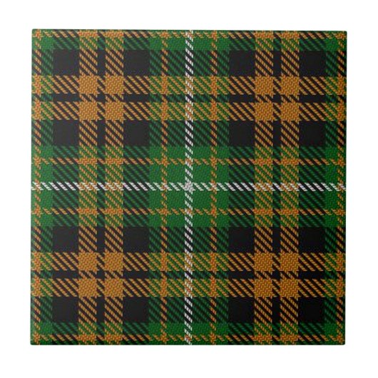Clan Ramsay Scottish Expressions Oranje Tartan Tegeltje (Voorkant)