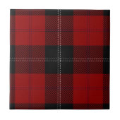 Clan Ramsay Scottish Expressions Red Black Tartan Tegeltje (Voorkant)