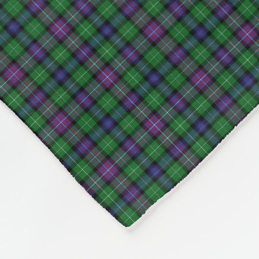 Clan Rankine Tartan Fleece Deken (Hoek)