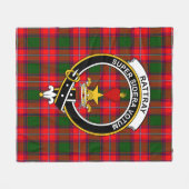 Clan Rattray Ancient Tartan Pset Fleece Deken (Voorkant (Horizontaal))