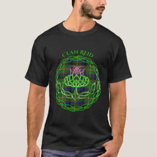 Clan Reid Schotse Tan Celtic Thistle T-shirt