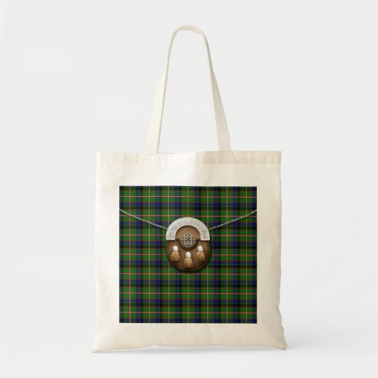 Clan Reid Tartan en Sporran Tote Bag (Voorkant)