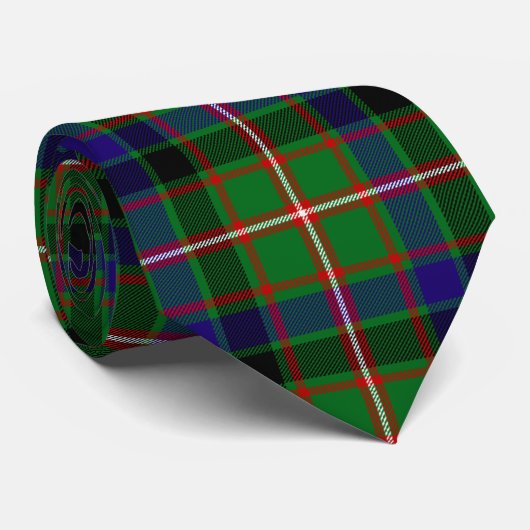 Clan Reid Tartan Stropdas (Opgerold)