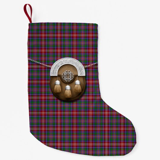 Clan Ritchie Tartan Kleine Kerstsok (Voorkant)