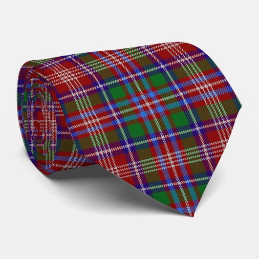 Clan Ritchie Tartan Stropdas (Opgerold)