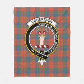 Clan Robertson Ancient Tartan Pset Fleece Deken (Voorkant)