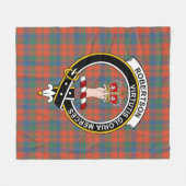 Clan Robertson Ancient Tartan Pset Fleece Deken (Voorkant (Horizontaal))