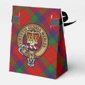 Clan Robertson Crest over Tartan Bedankdoosjes (Achterkant)
