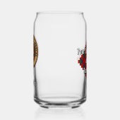 Clan Robertson Crest over Tartan Blikvorm Glas (Links)